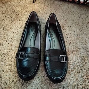 Black loafers size 7